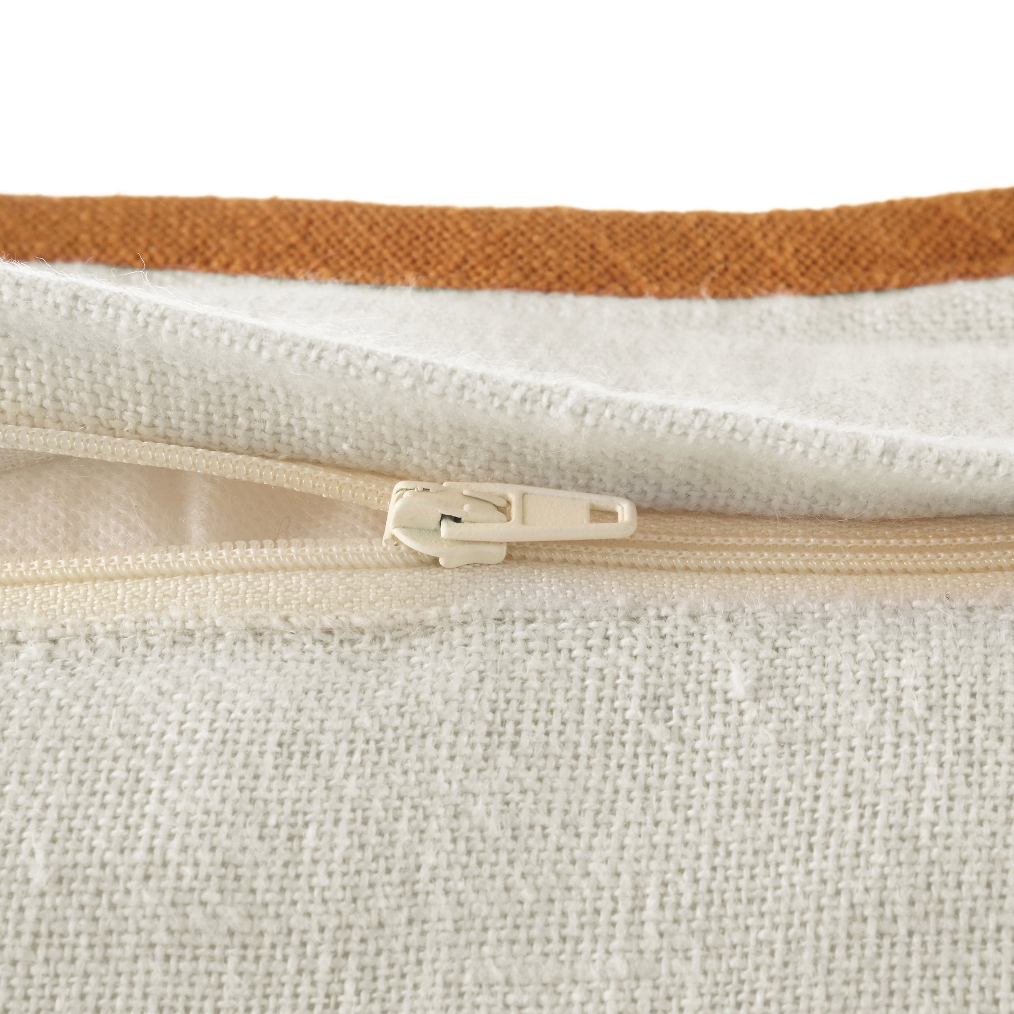 Evie Linen Butterscotch Scalloped Square Pillow