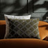 Luxe Collection Greta Beaded Moss Cotton Velvet Pillow