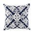 Indigo Collection Lucia Hand Embroidered Swirl Pillow