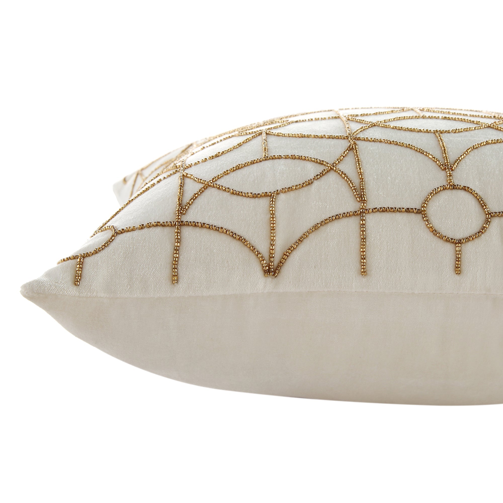 Luxe Collection Luna Hand Beaded Velvet Pillow