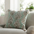 Vine Collection Primula Hand Embroidered Beaded Pillow