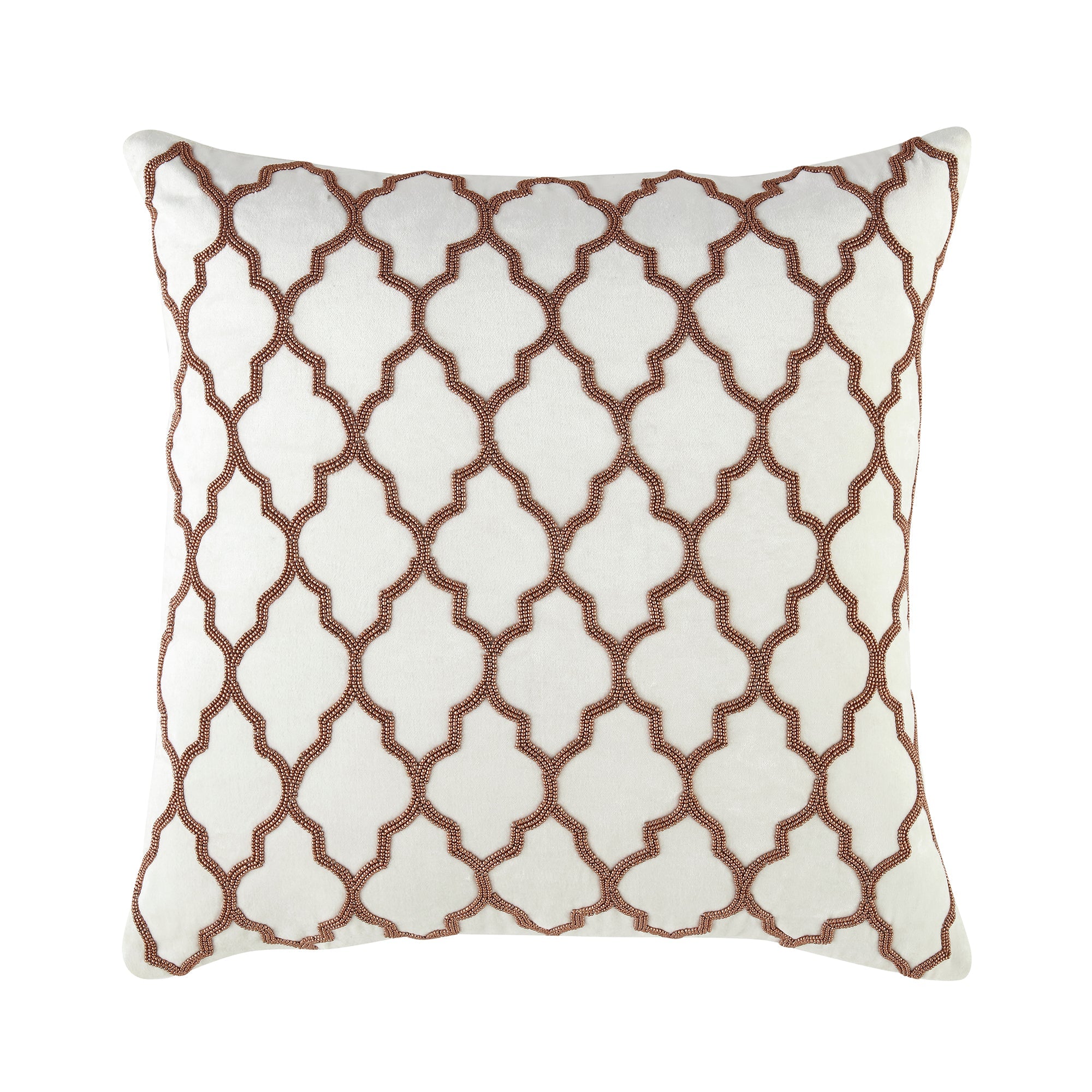 Luxe Collection Trellis Hand Beaded Pillow