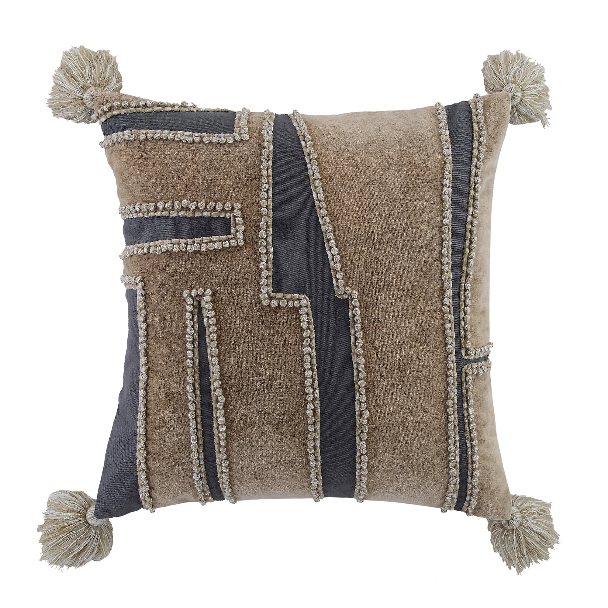 Wylder Collection Enzyme Washed Patchwork Pillow