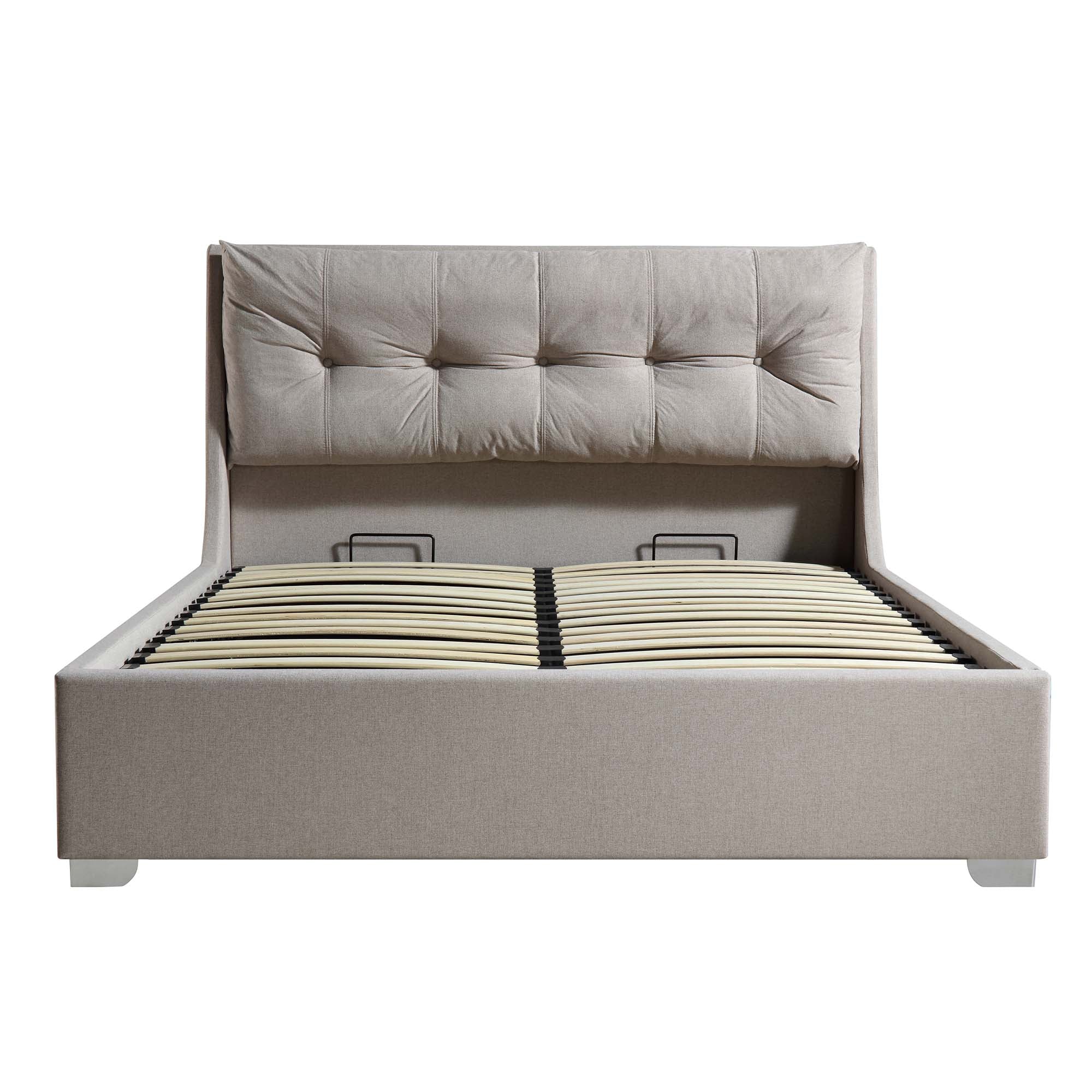 Hadley Stone Fabric Ottoman Storage Bed