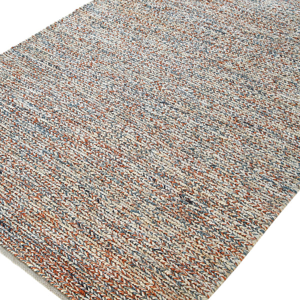 Aurora Hand Braided Bronze & Teal Jute Rug