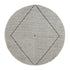 Avanti Handwoven Salt and Pepper Diamond Bobble Wool Round Rug