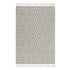 Avanti Handwoven Light Grey and Cream Diamond Bobble Wool Rug