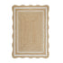 Evie Hand Braided Jute Scallop Rectangular Rug