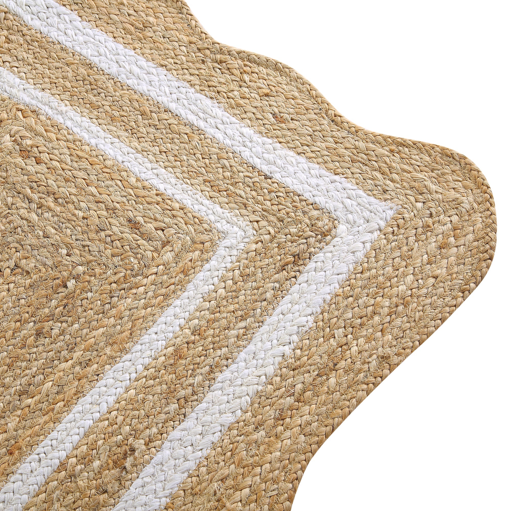 Evie Hand Braided Jute Scallop Runner