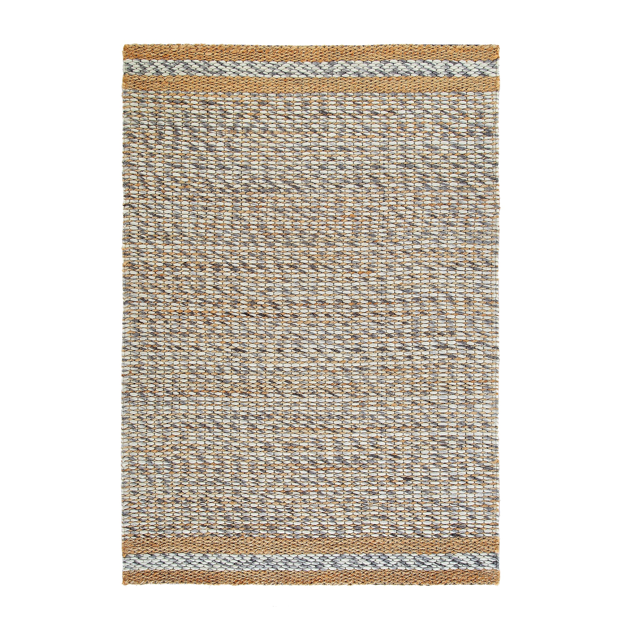 Kerala Variegated Wool and Jute Hand Braided Rug