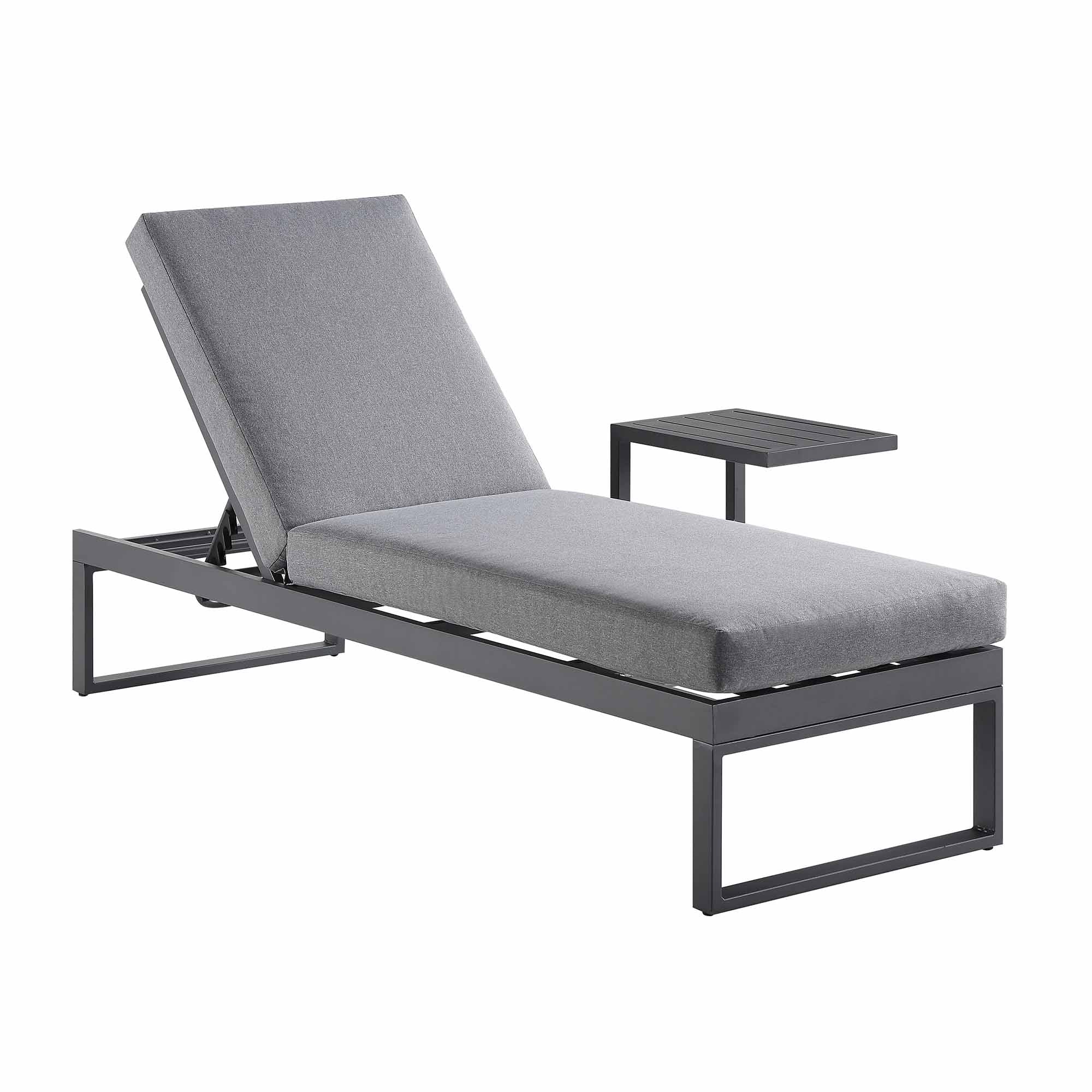 Albany Aluminum Sun Lounger, Grey