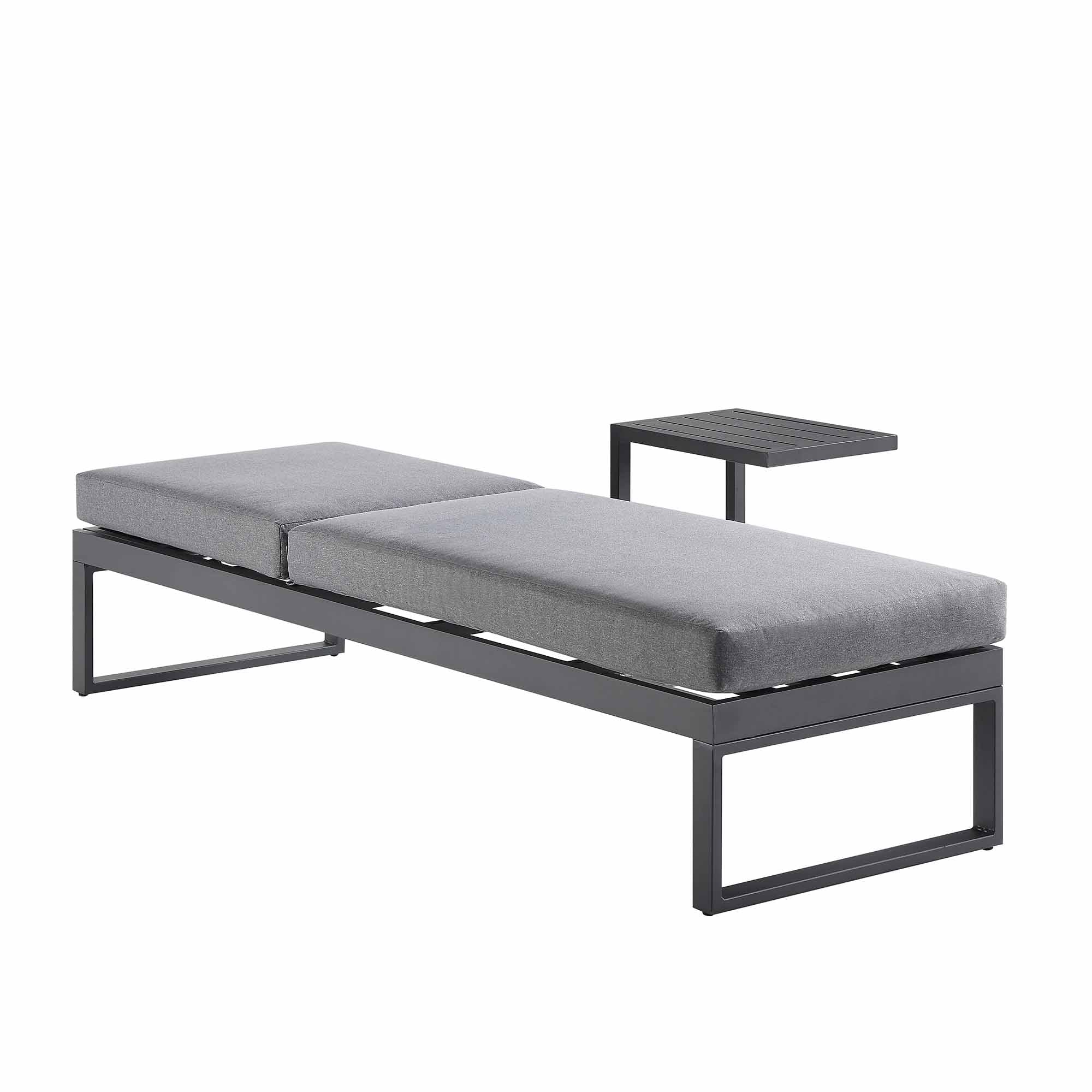 Albany Aluminum Sun Lounger, Grey