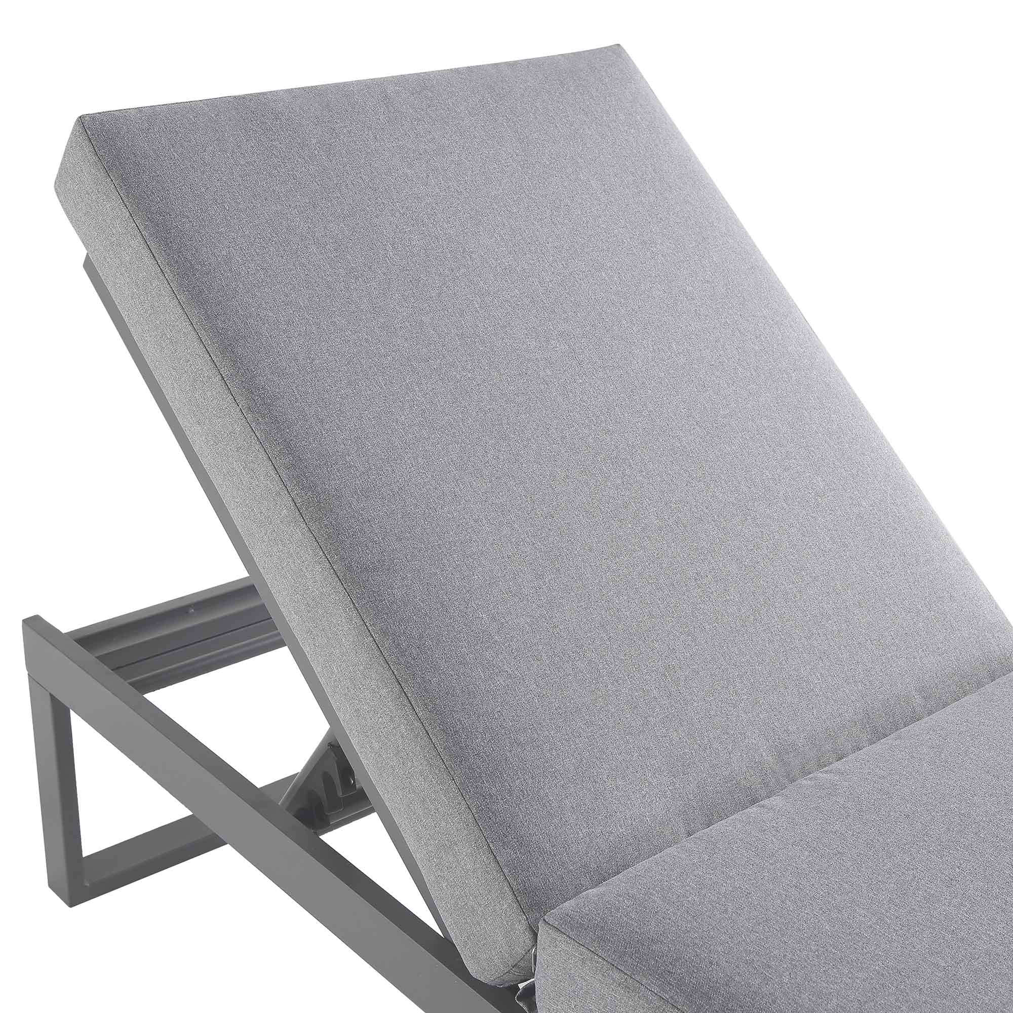 Albany Aluminum Sun Lounger, Grey