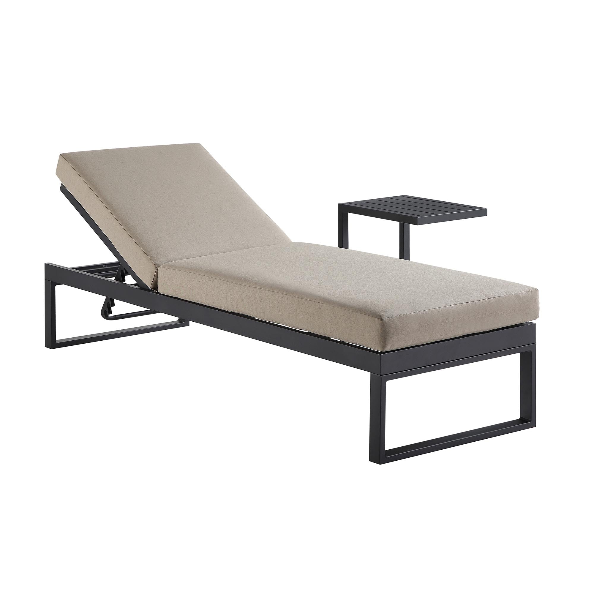 Albany Aluminum Sun Lounger, Taupe