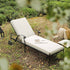 Haymes Metal Sun Lounger with Wheels