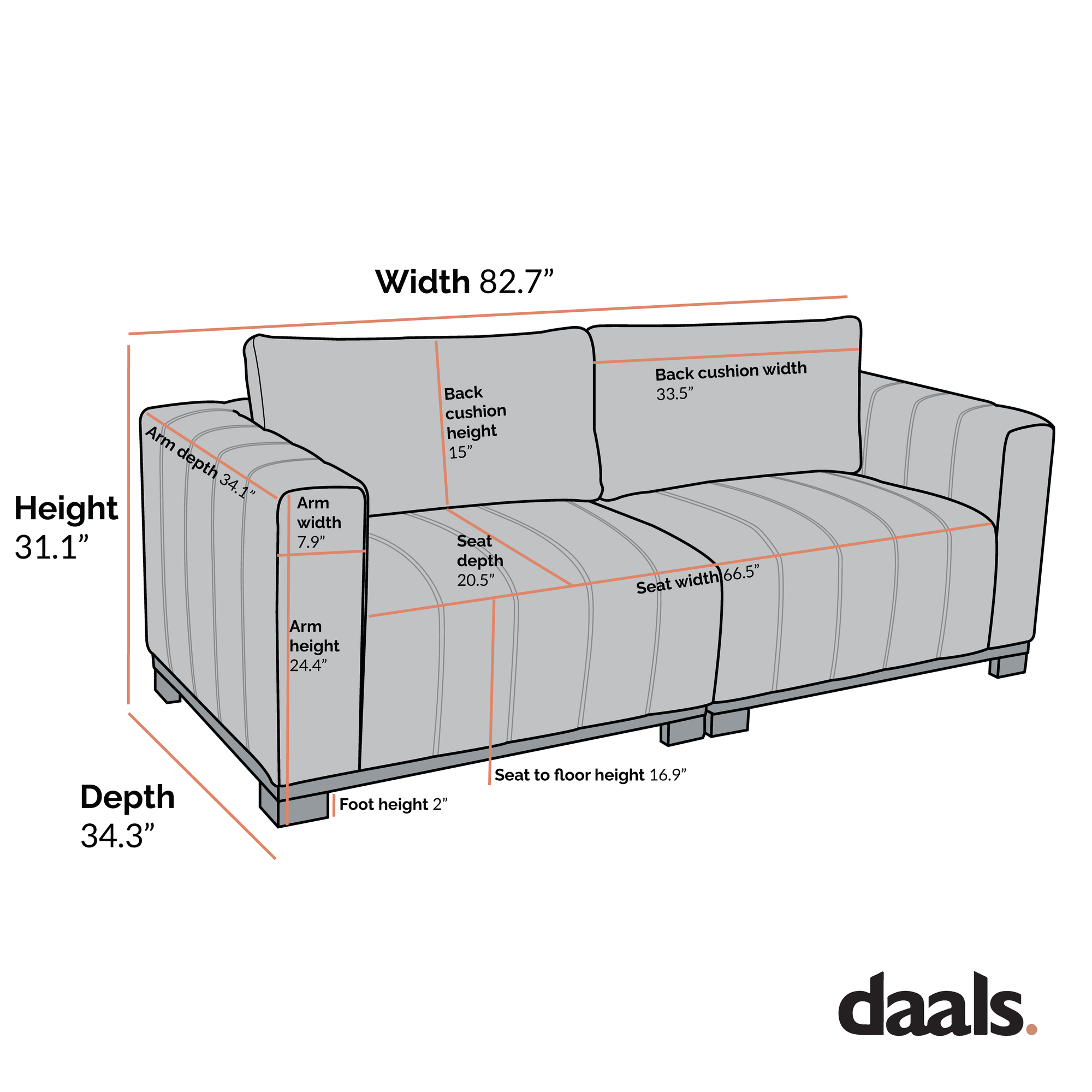 Belsize Beige Boucle Sofa with Wooden Base, 3-Seater