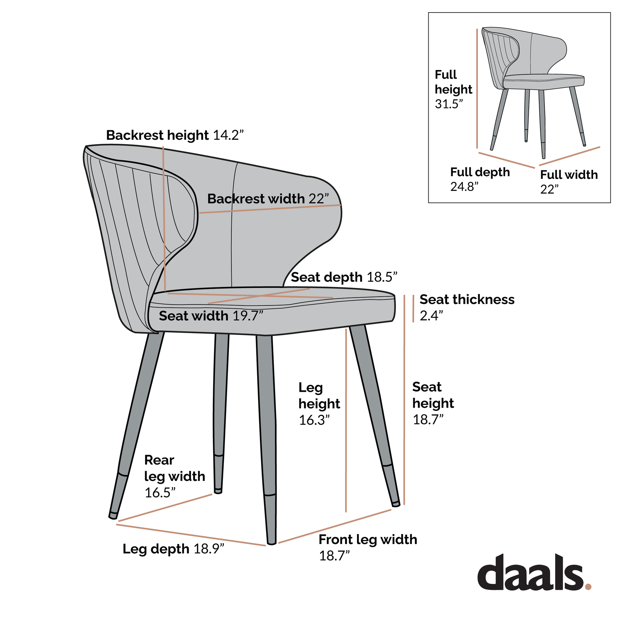 Langham Set of 2 Gray Velvet Upholstered Carver Dining Chairs