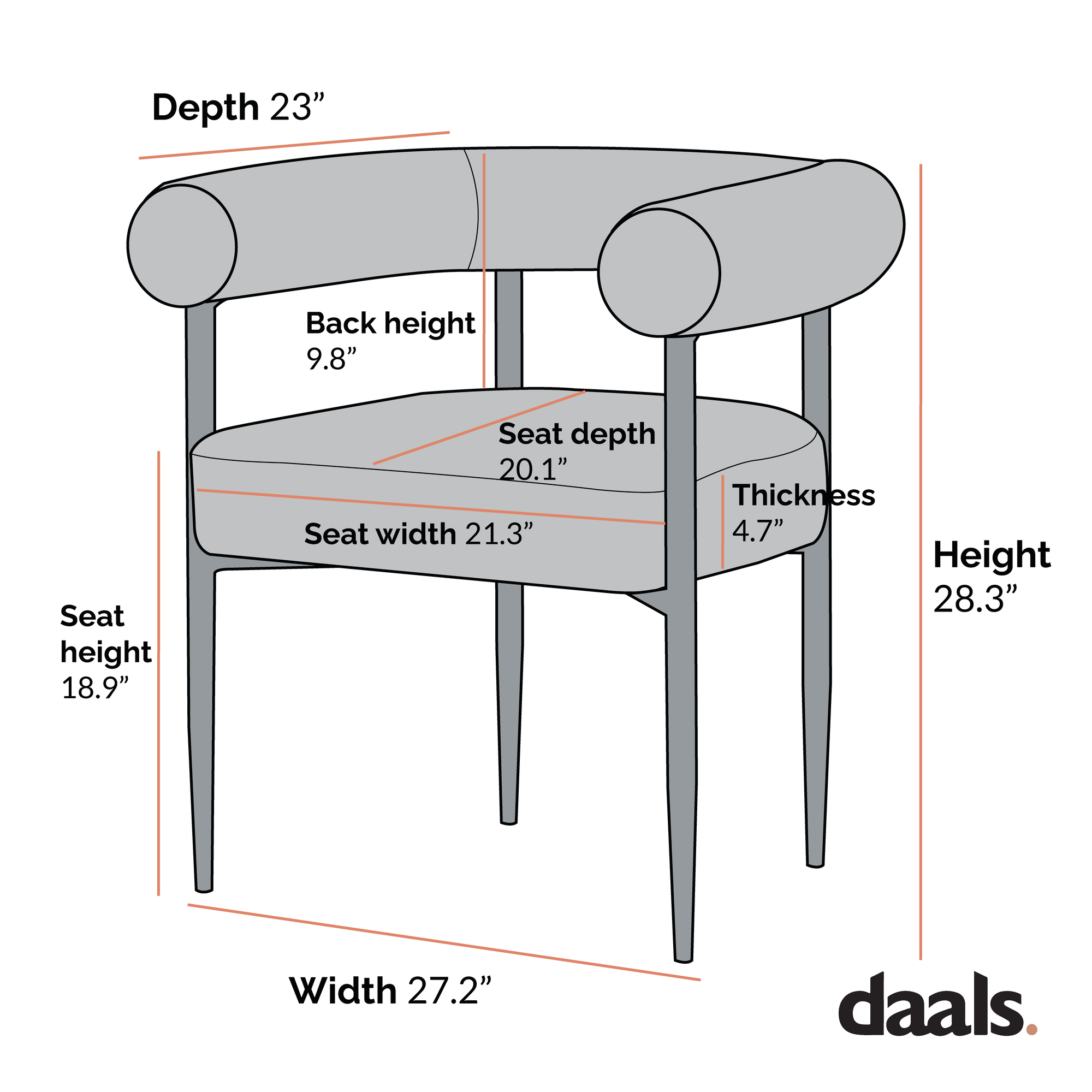 Fulbourn Taupe Boucle Dining Chair with Natural Wood Effect Legs