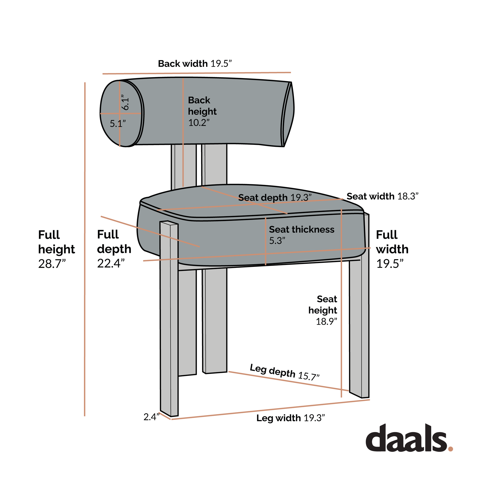 Ophelia Ecru Boucle Dining Chair