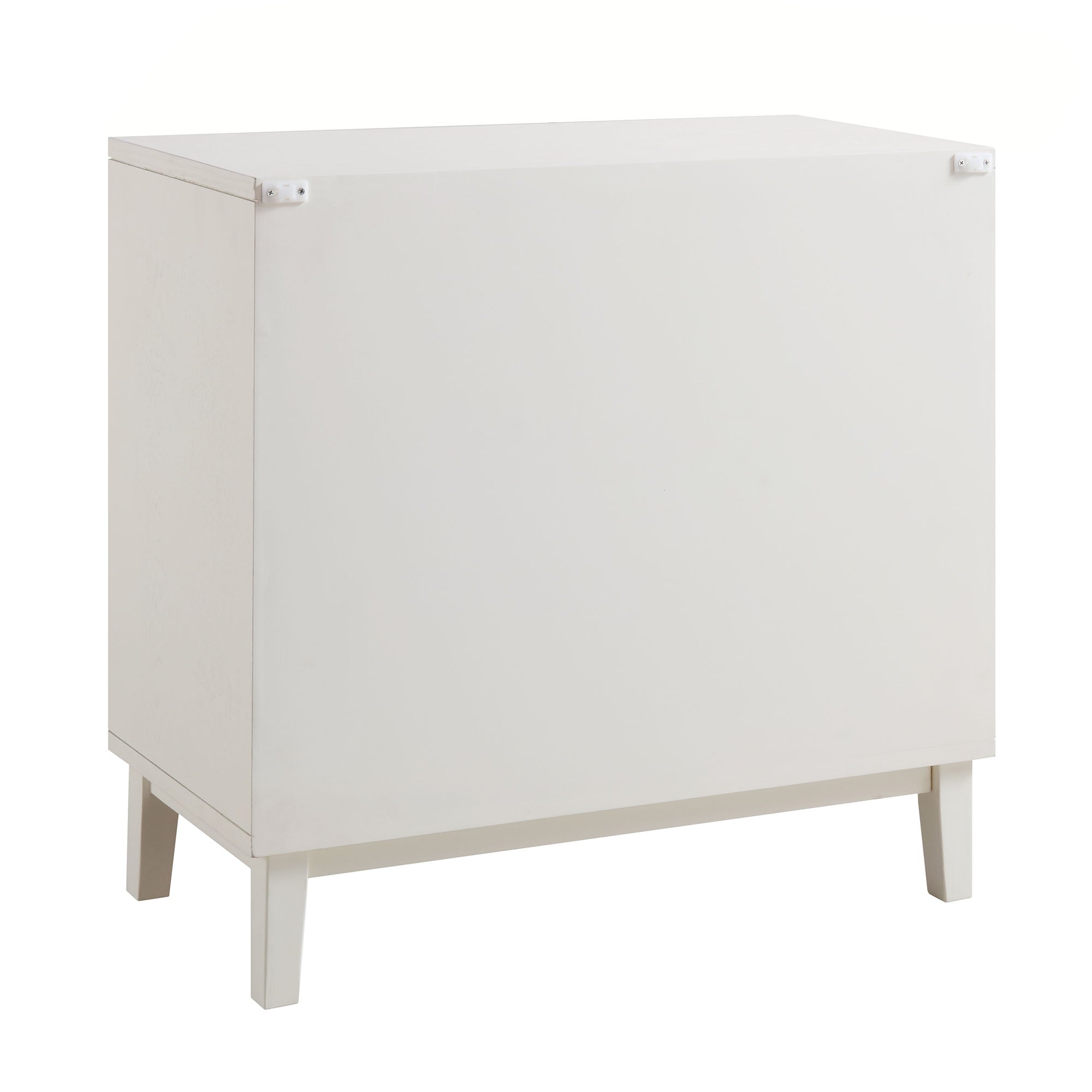 Bianca Chip Carved 3 Drawer Dresser, Sand Beige & Ivory