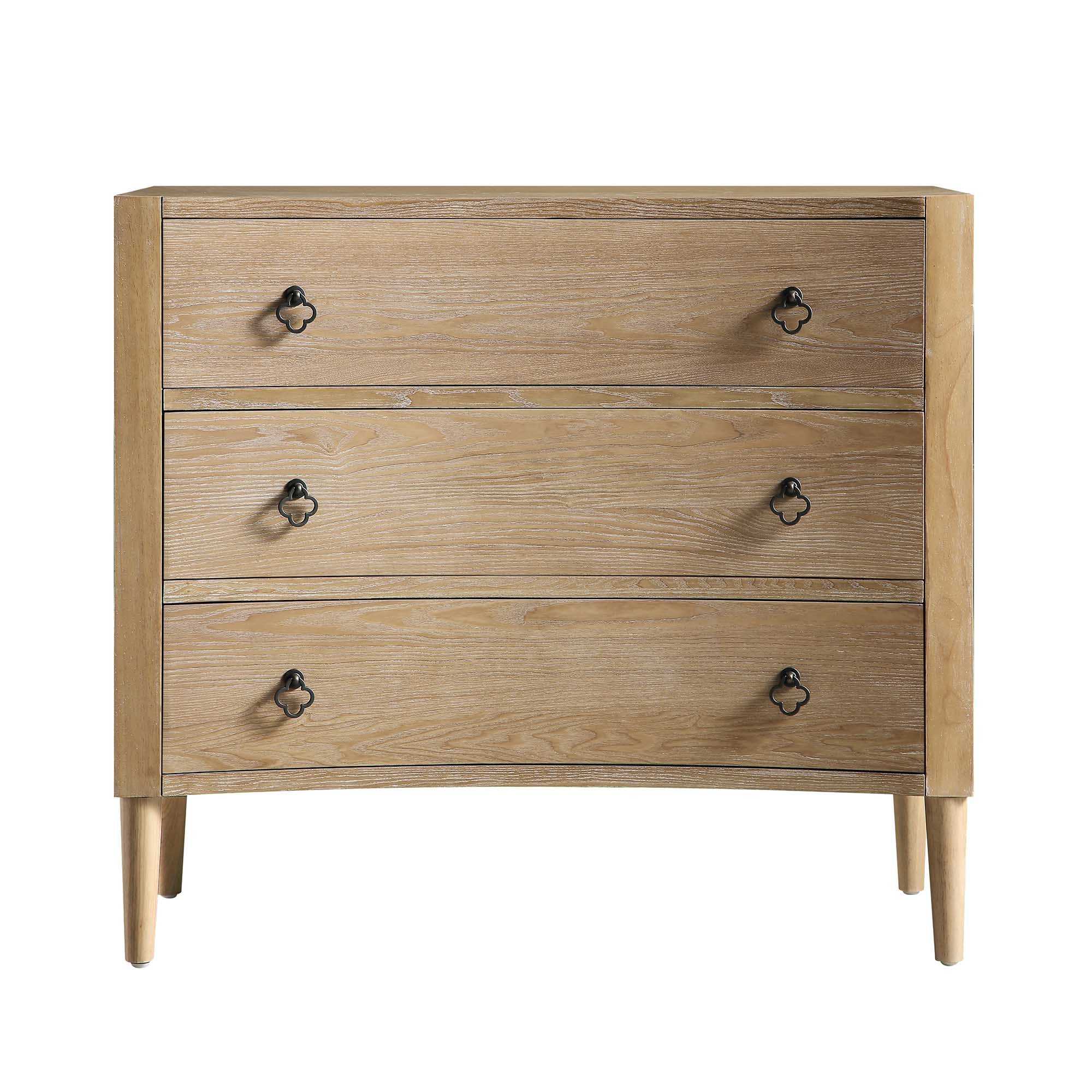 Thalia Concave 3 Drawer Dresser, Natural