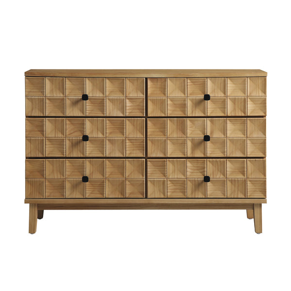 Gibbs 6 Drawer Dresser, Natural