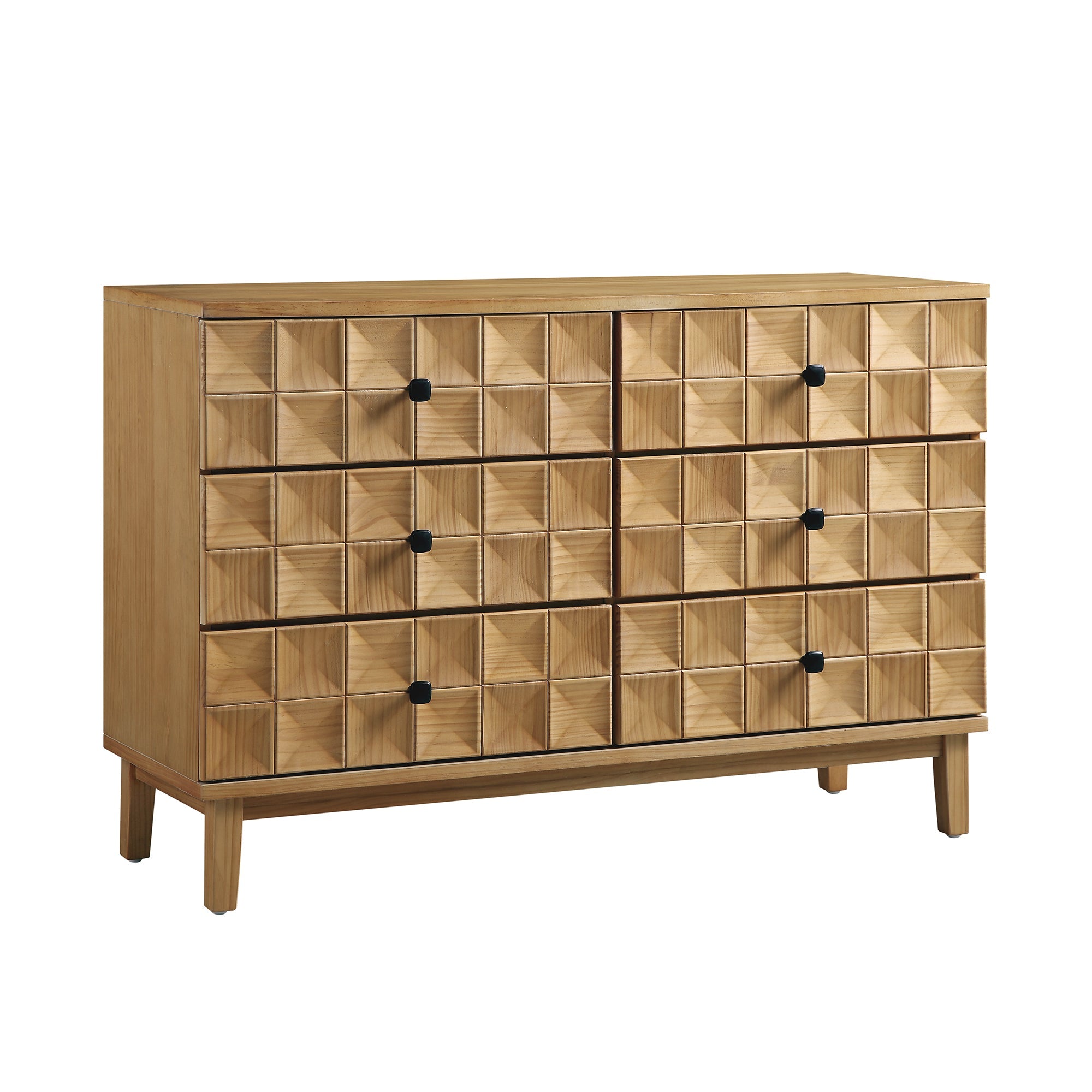 Gibbs 6 Drawer Dresser, Natural