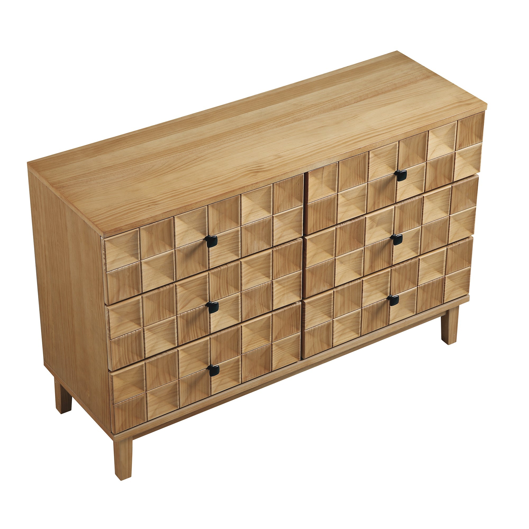 Gibbs 6 Drawer Dresser, Natural