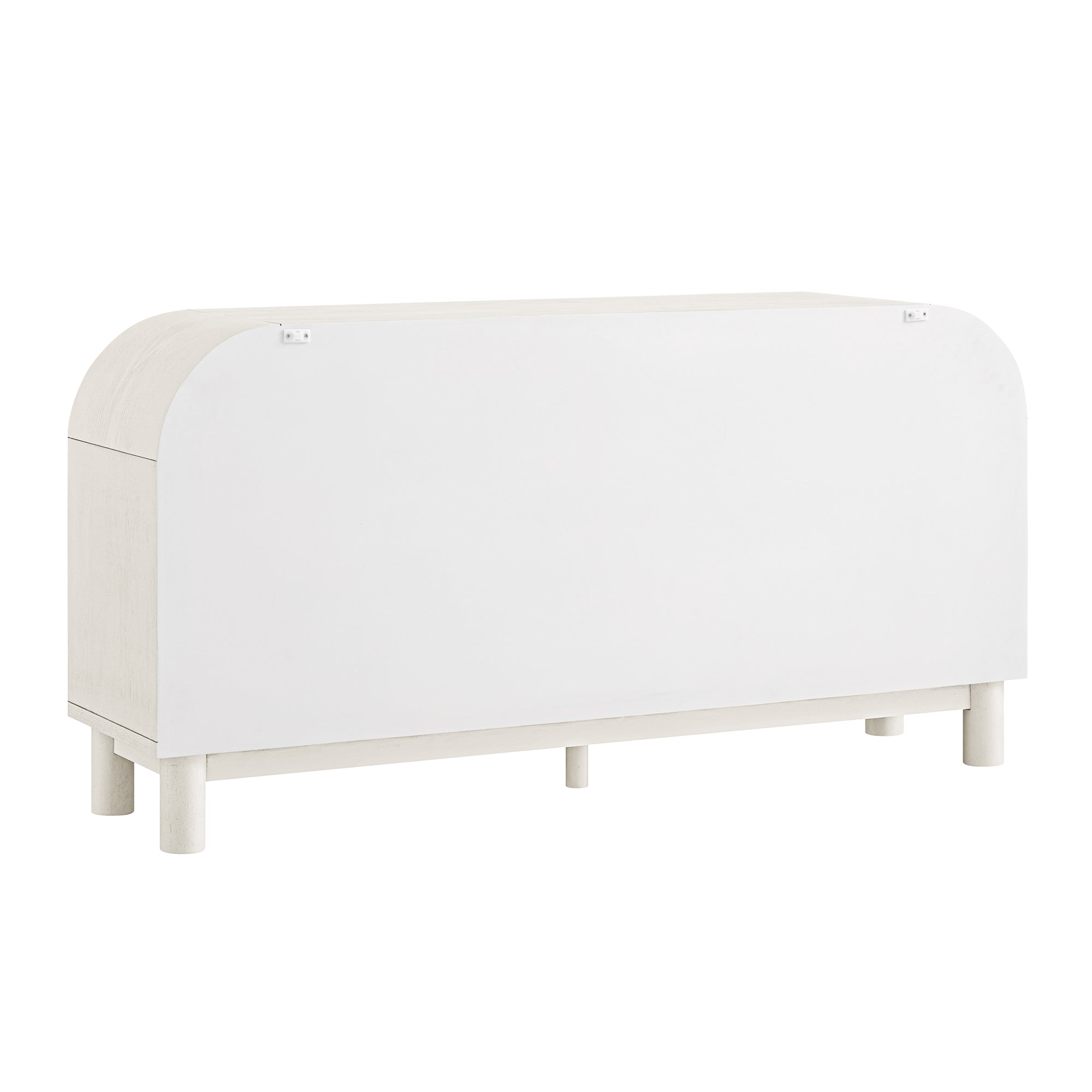 Maude 6 Drawer Dresser, Washed White Ash