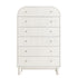 Maude Tall Dresser, Washed White Ash with Raffia