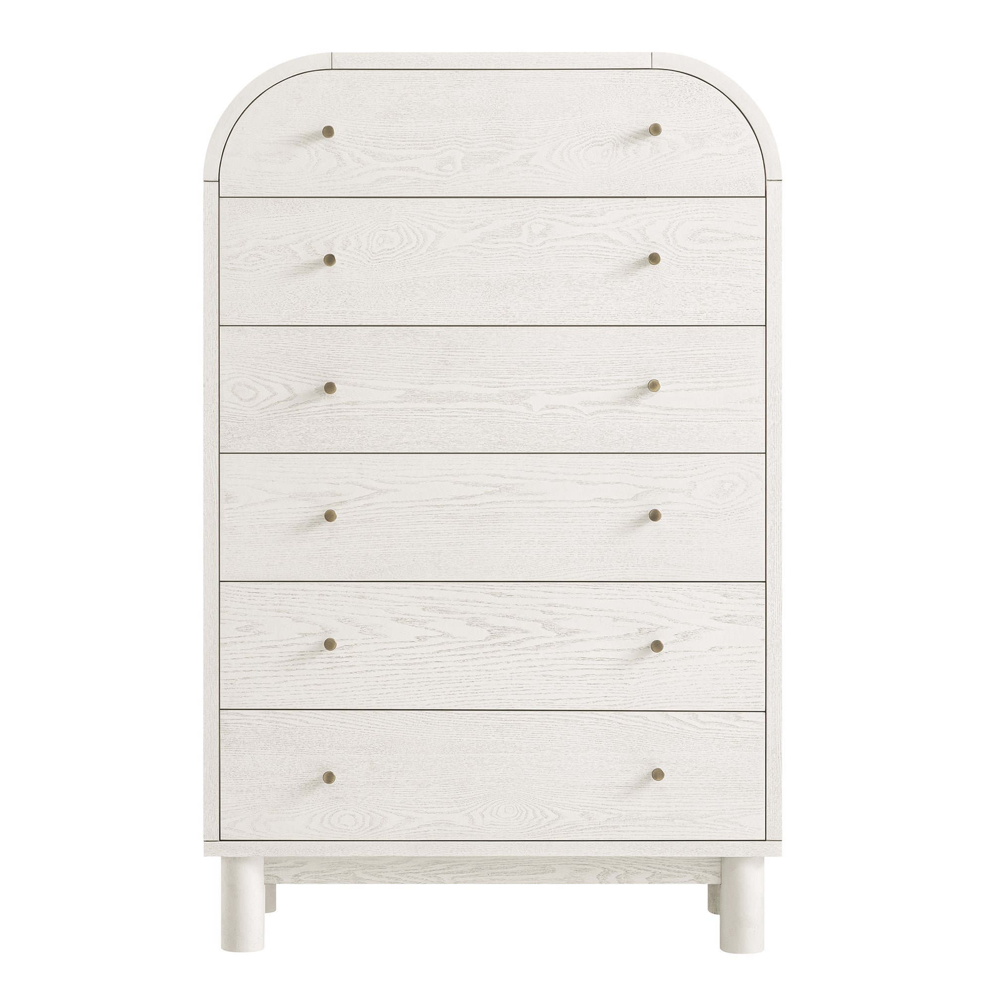 Maude Tall Dresser, Washed White Ash