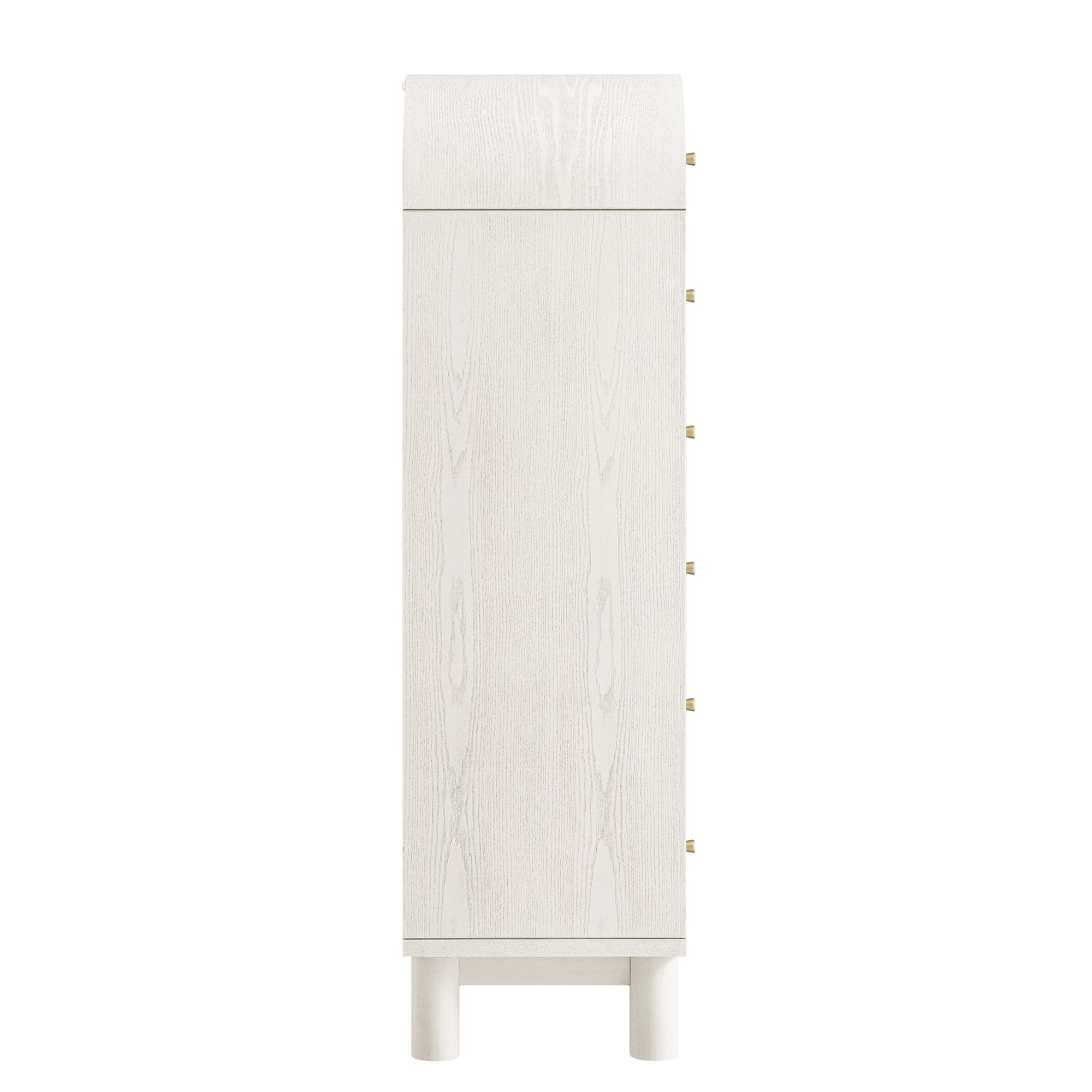 Maude Tall Dresser, Washed White Ash