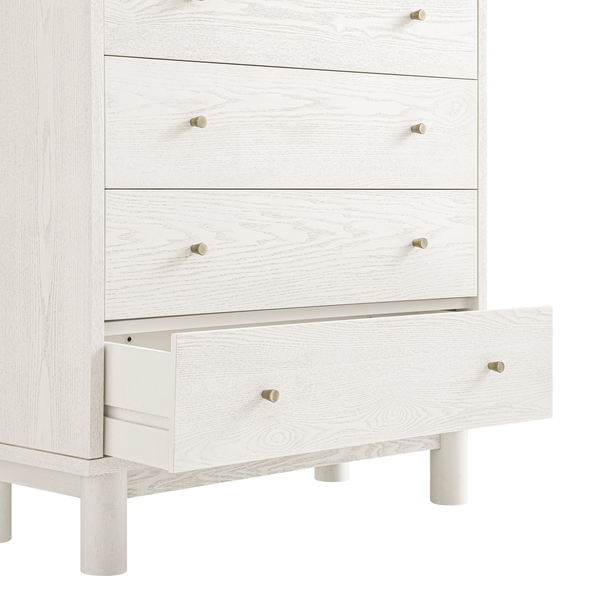 Maude Tall Dresser, Washed White Ash