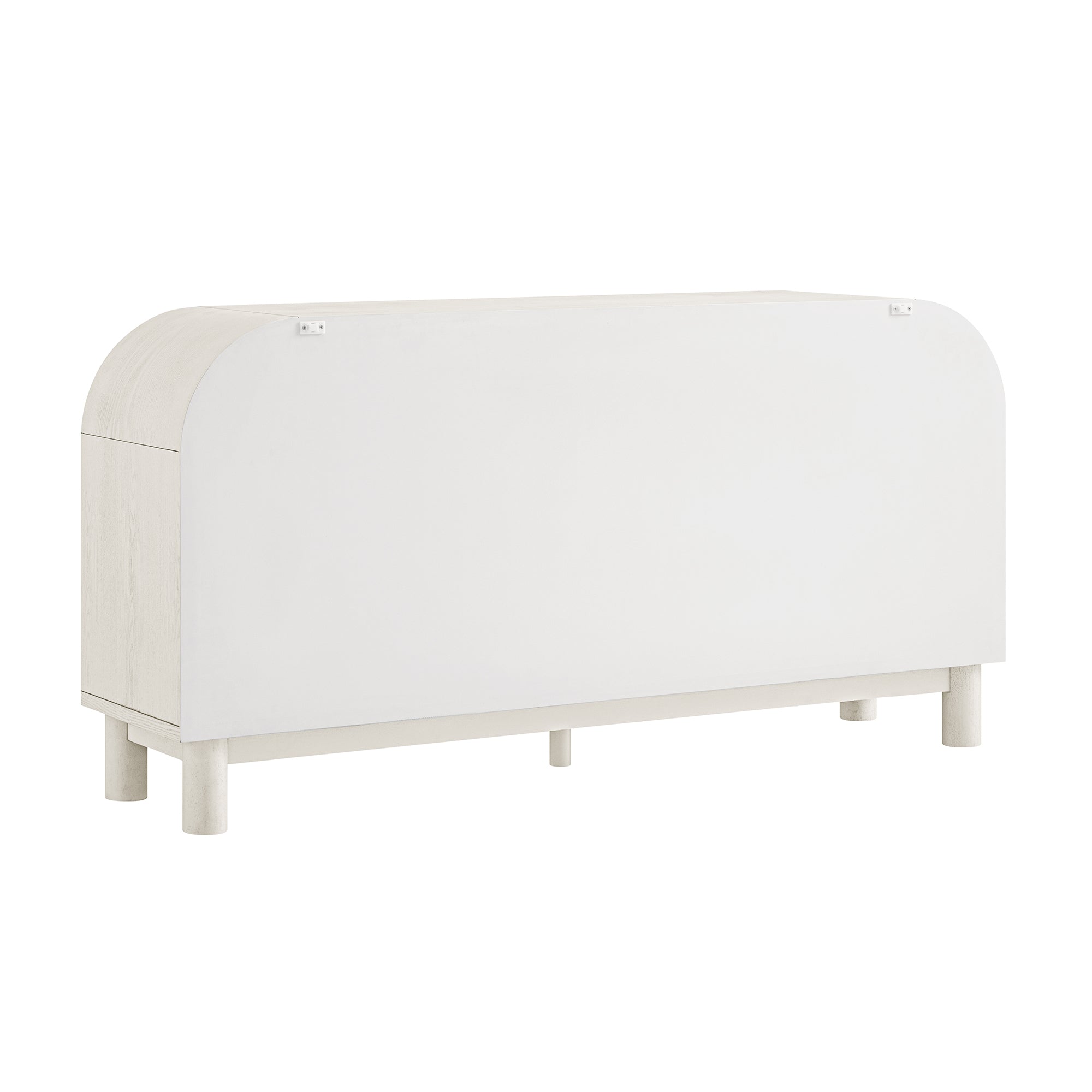 Maude 9 Drawer Dresser, Washed White Ash with Raffia