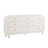 Maude 9 Drawer Dresser, Washed White Ash