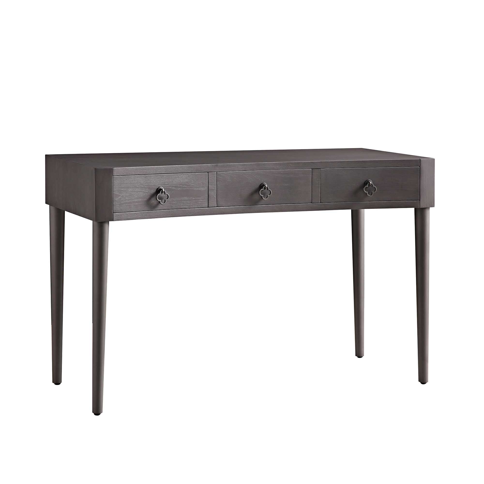 Thalia Concave Vanity Table, Silver Oak