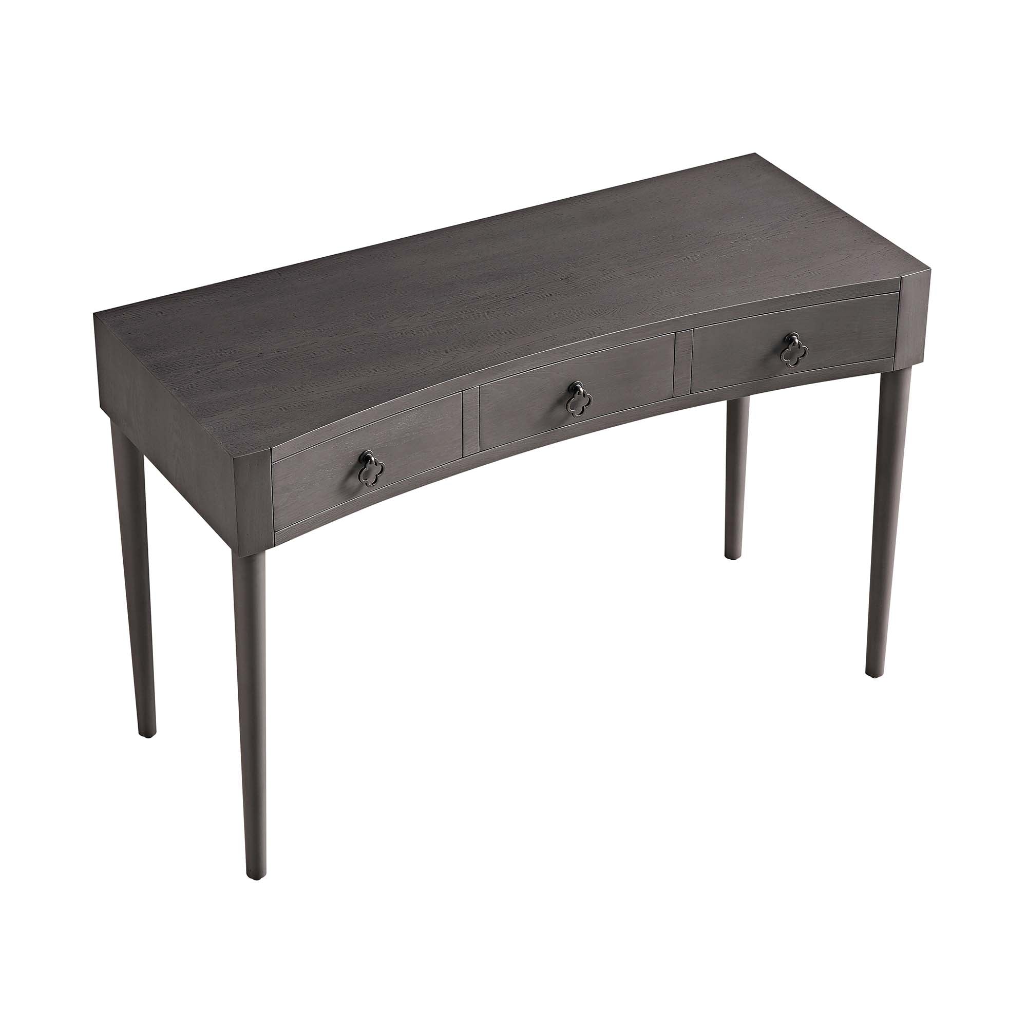 Thalia Concave Vanity Table, Silver Oak