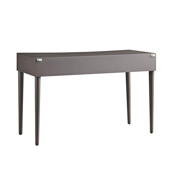 Thalia Concave Vanity Table, Silver Oak