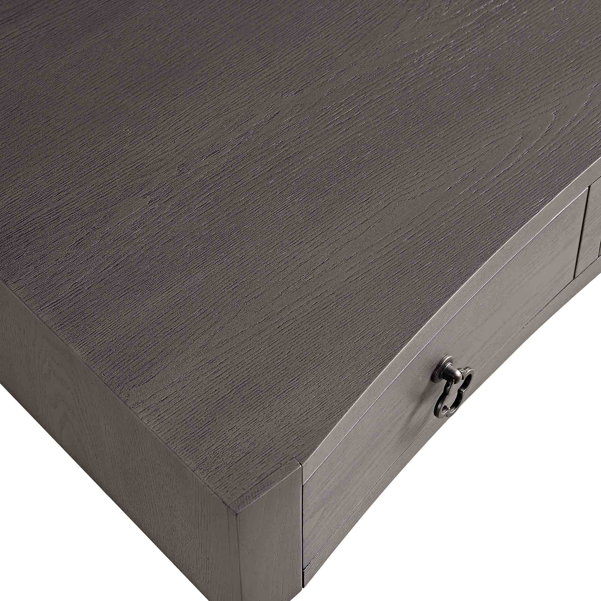 Thalia Concave Vanity Table, Silver Oak