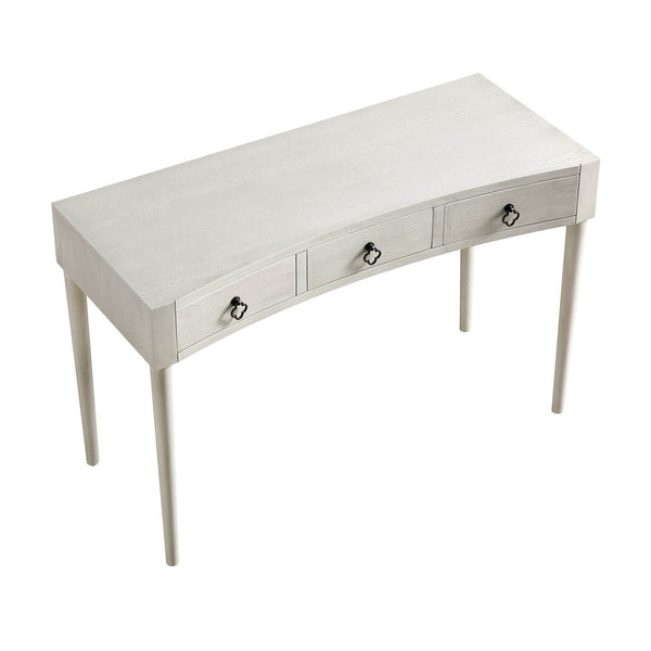 Thalia Concave Vanity Table, Washed White