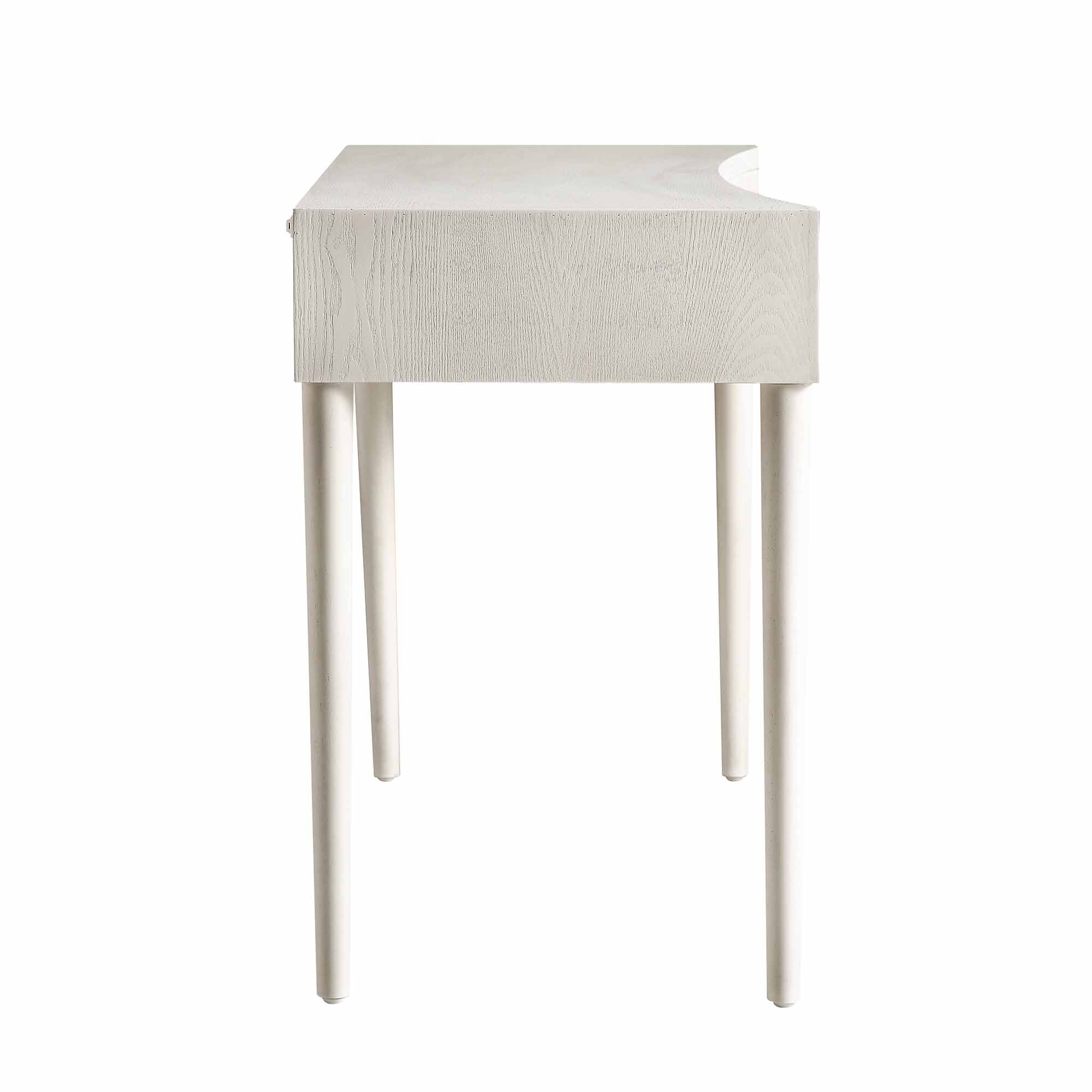 Thalia Concave Vanity Table, Washed White