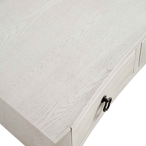 Thalia Concave Vanity Table, Washed White