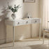 Thalia Concave Vanity Table, Washed White