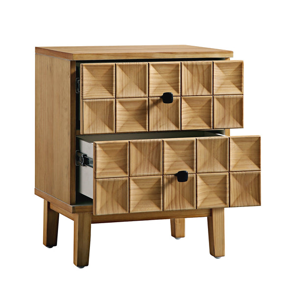 Gibbs 2-Drawer Nightstand, Natural