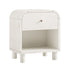 Maude 1 Drawer Nightstand, Washed White Ash