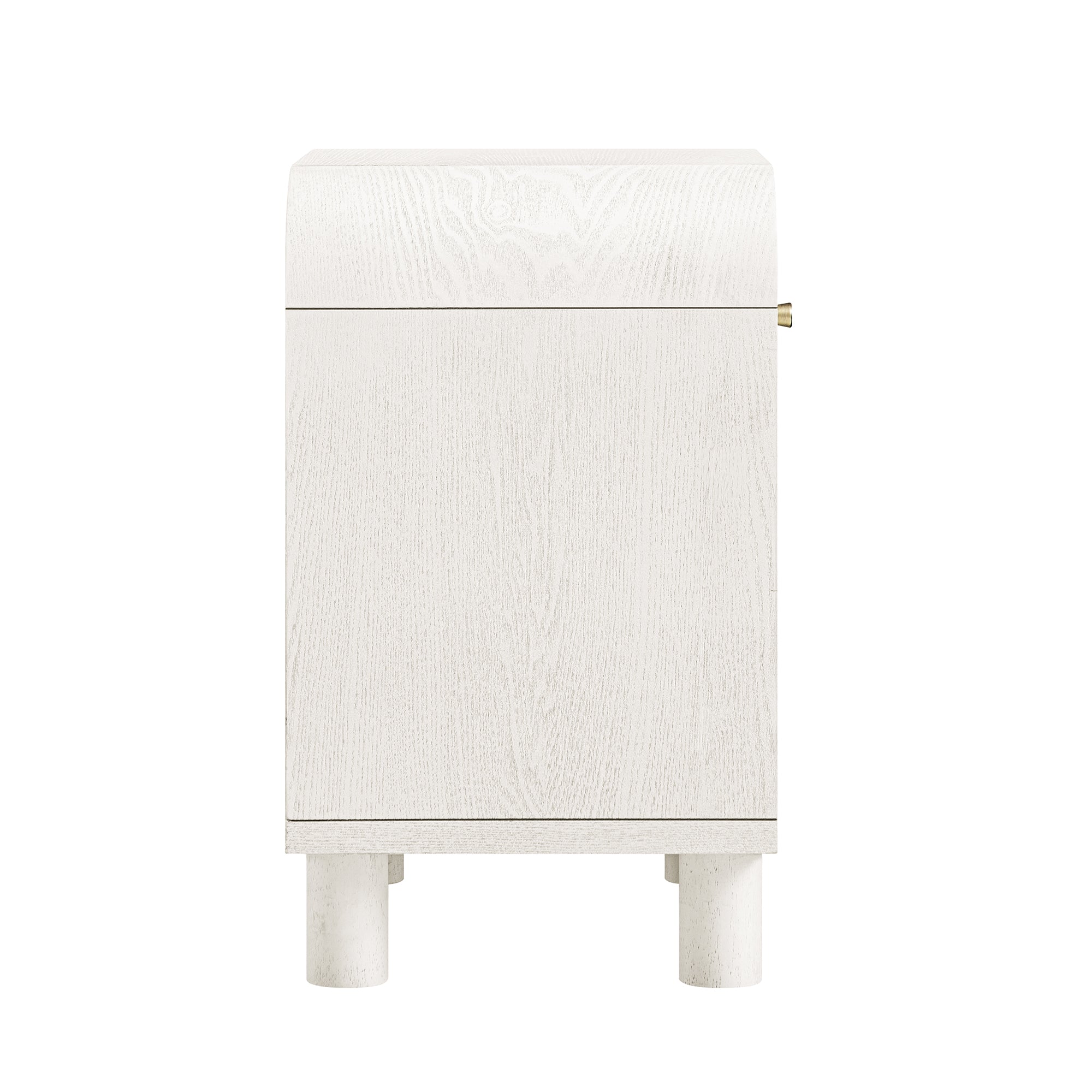 Maude 1 Drawer Nightstand, Washed White Ash