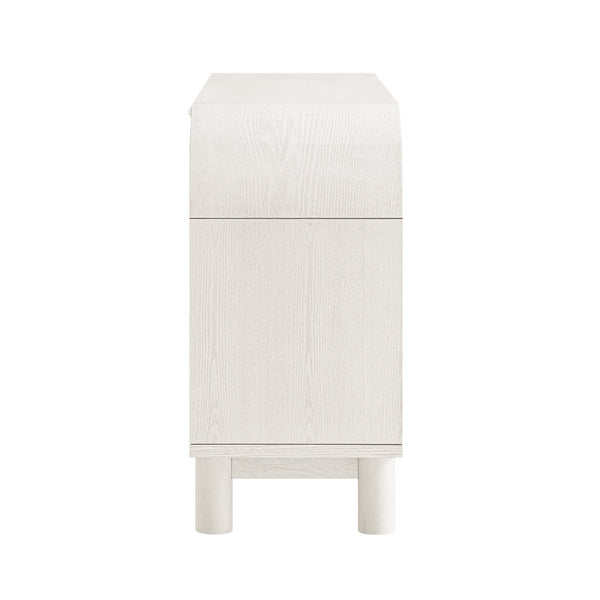 Maude Wide 3-Drawer Sideboard, Washed White Ash