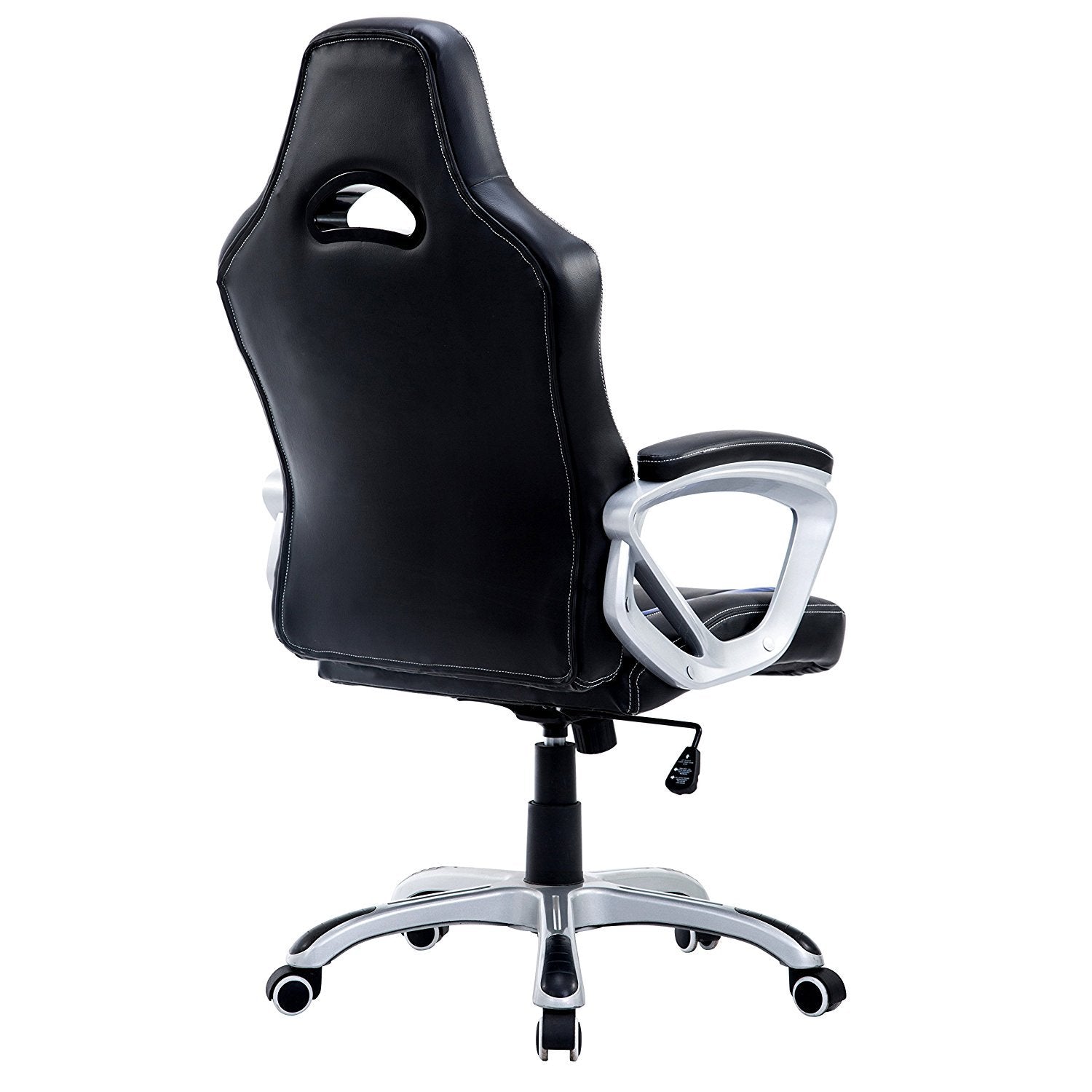 Racing Sport Swivel Office Chair in Black & Blue