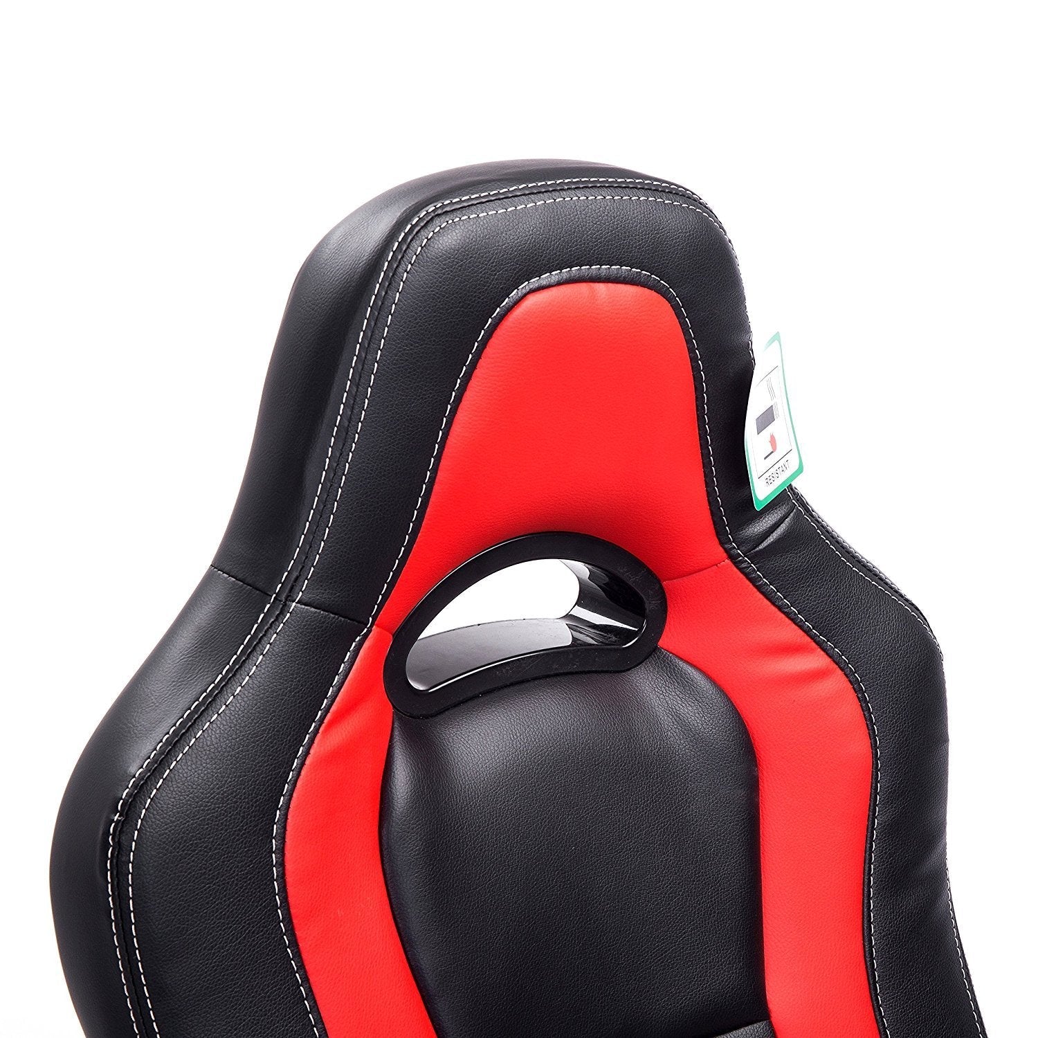 Gaming Chair Racing Sport Style Swivel Office Chair in Black & Red