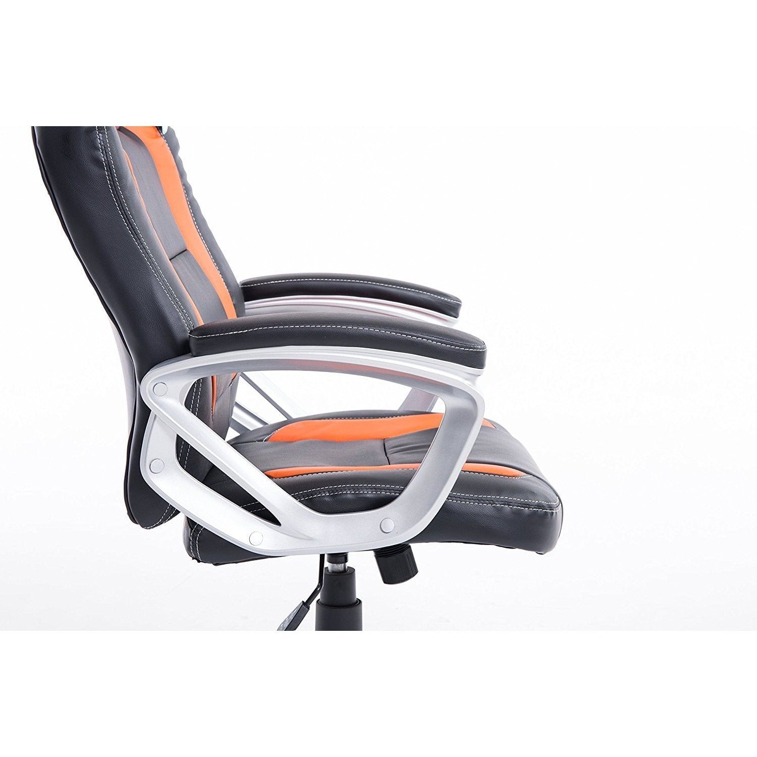 Racing Sport Swivel Office Chair in Black & Orange